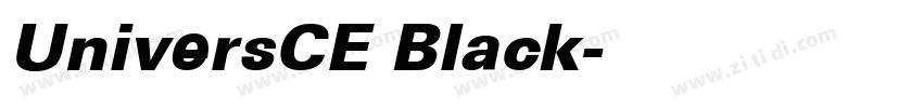 UniversCE Black字体转换